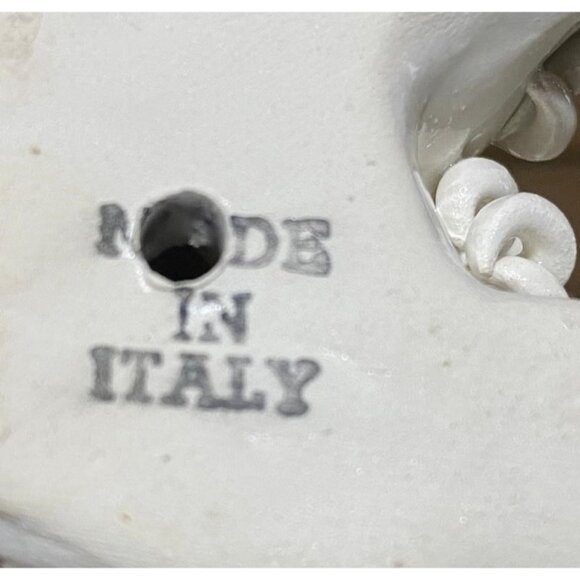 4 White Vintage Italian Spaghetti Cat Porcelain Musicians Violin Piano Saxophone - Picture 5 of 6